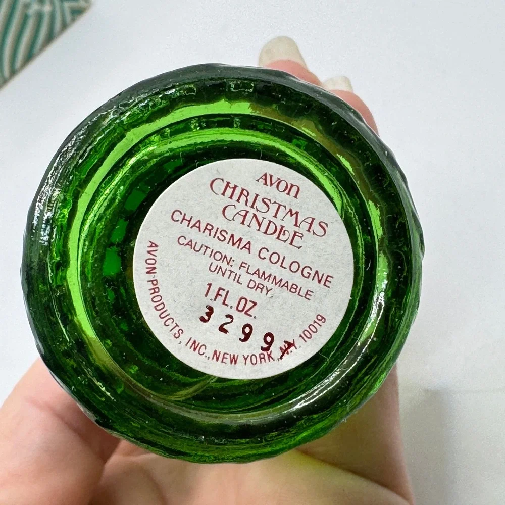 Avon‎ Christmas Candle Charisma Cologne, Vintage Holiday Collectible Vintage